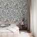Wallpaper botanical leaves, vintage William Morris style