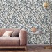 Wallpaper botanical leaves, vintage William Morris style