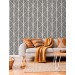 Black and white geometric wallpaper Abstract wall covering