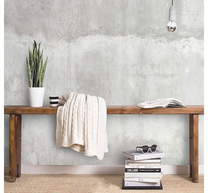Concrete cement wallpaper mural, Grunge accent wall