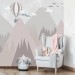 Girls room mountains wall mural Nursery wallpaper