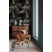 Exotic palm leaf wallpaper, moody tropical decor