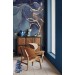 Abstract wallpaper dark blue gold luxury wallpaper