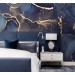 Abstract wallpaper dark blue gold luxury wallpaper