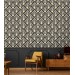 Elegant Art Deco wallpaper fans accent wallpaper