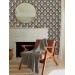 Elegant Art Deco wallpaper fans accent wallpaper