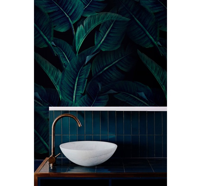 Dark botanical wallpaper leaves, dark academia style