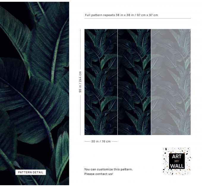 Dark botanical wallpaper leaves, dark academia style