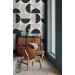 Geometric minimalist wallpaper mid century style