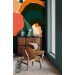 Colorful wallpaper mural Vibrant orange and green leaves