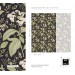 Dark botanical wallpaper vintage herbs and wildflowers