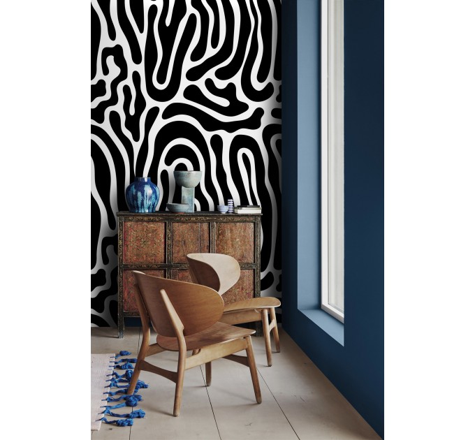 Abstract wallpaper black and white abstract shapes