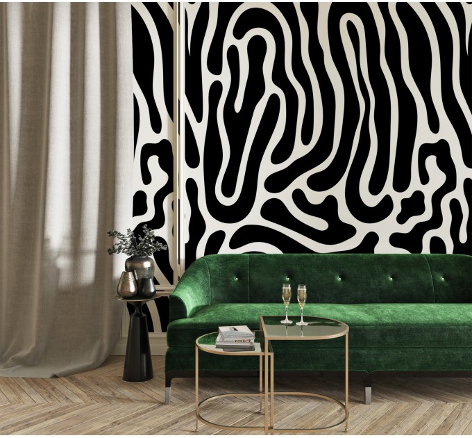Abstract wallpaper black and white abstract shapes