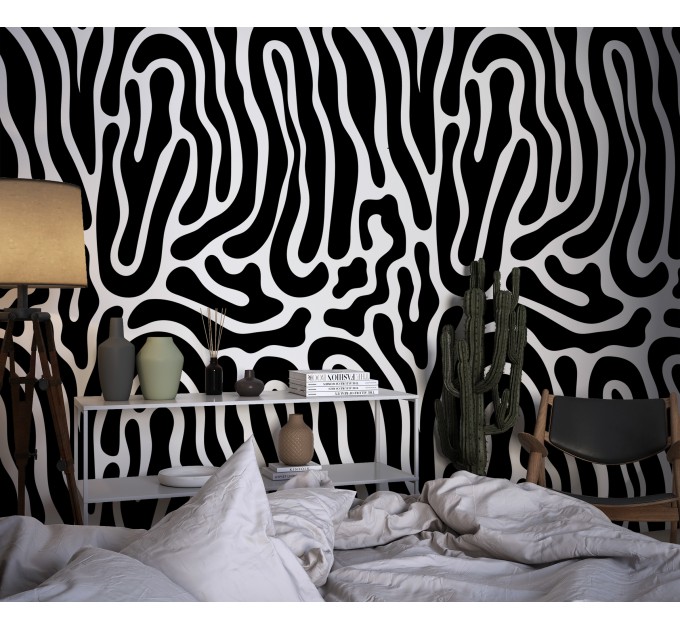 Abstract wallpaper black and white abstract shapes