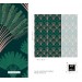 Art deco wallpaper fans deep green mid century wallpaper