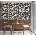 Dark botanical wallpaper leaves Elegant modern wall covering