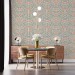 Vintage floral wallpaper pastel flowers