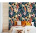 Tropical wallpaper colorful exotic leaves