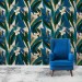 Tropical wallpaper colorful leaves and flowers