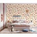 Pastel floral wallpaper Kids room baby girl nursery