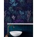 Dark blue tropical wallpaper vibrant palms