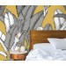 Tropical banana leaves wallpaper – modern botanical design