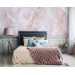 Marble wallpaper blush pink art wall mural