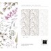 Floral wallpaper watercolor wildflowers and herbs