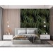 Dark tropical wallpaper palm leaves