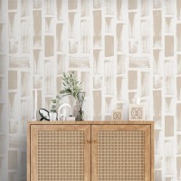 Minimalist neutral wallpaper paint strokes