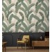 Large banana leaves wallpaper tropical design