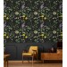 Dark moody wallpaper wildflowers and herbs