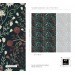 Dark floral wallpaper vintage style flowers on dark