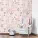 Floral pastel wallpaper Baby girl nursery room