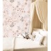 Floral pastel wallpaper Baby girl nursery room