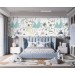 Dinosaur wallpaper nursery baby boy's room wall covering