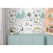 Dinosaur wallpaper nursery baby boy's room wall covering