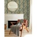 Vintage botanical damask wallpaper – Floral ornate design