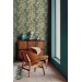 Vintage botanical damask wallpaper – Floral ornate design