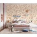 Nursery wallpaper baby girl room polka dot design