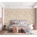 Nursery wallpaper baby girl room polka dot design