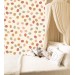 Nursery wallpaper baby girl room polka dot design