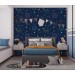 Space wallpaper baby boy room planets and stars