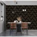 Dark art deco wallpaper petals elegant accent wall