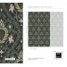 Art deco wallpaper, elegant floral pattern