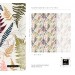 Botanical wallpaper herbs and fern leaves