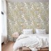 Floral wallpaper accent wall flowers