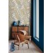 Floral wallpaper accent wall flowers