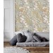 Floral wallpaper accent wall flowers
