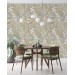 Floral wallpaper accent wall flowers